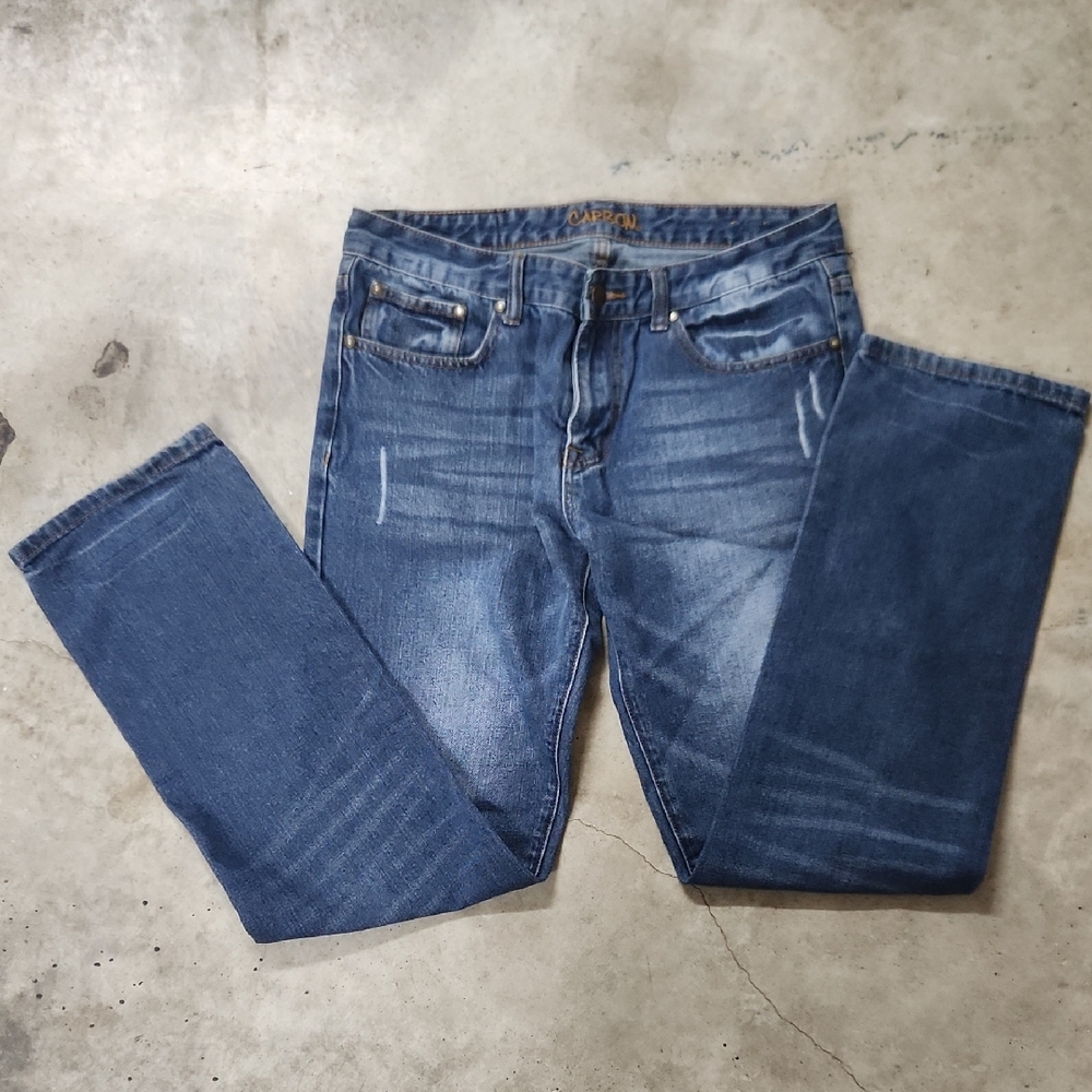 Carbon Men's Classic Indigo Straight Jeans